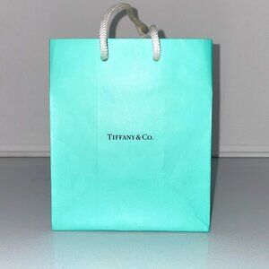 Authentic Tiffany & Co small gift bag 6”H x 5”W x 3”D